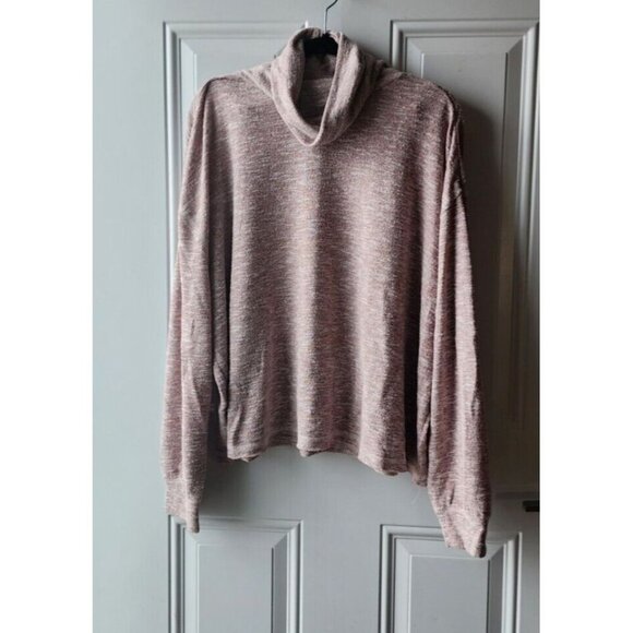 Universal Thread Pullover Sweater Size XXL Tan Heather Turtleneck Soft - Picture 2 of 15